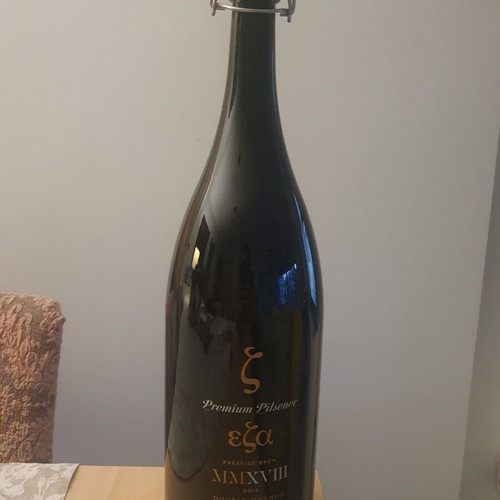 EZA Premium Pilsener Double Magnum 3L bottle like new, empty