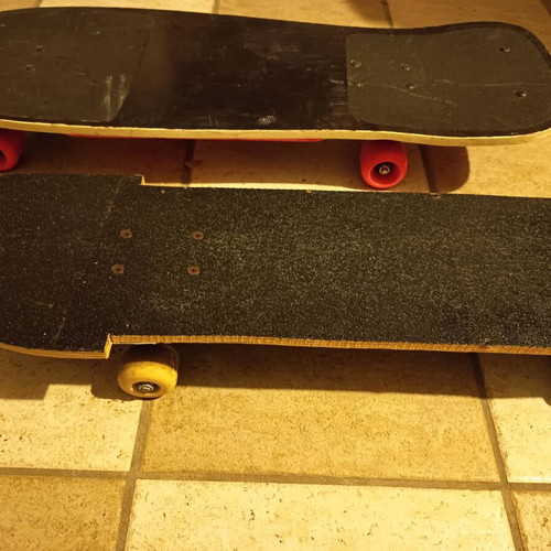 Skateboards used, two pieces in excellent condition