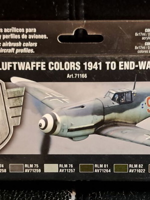 Vallejo Set Model Air Luftwaffe Colors 1941 to End WWII War new, for airbrush
