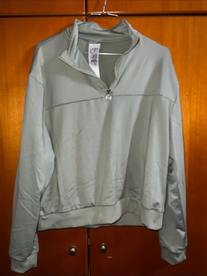 Φούτερ μπλούζα με ζιπ σαν καινούργιο, πράσινο, μέγεθος L