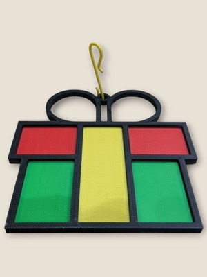 Christmas ornament Gift colorful 3D printed 10cm made to order