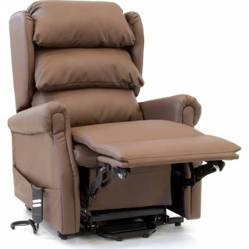 Reclining electric armchair used with 2 motors