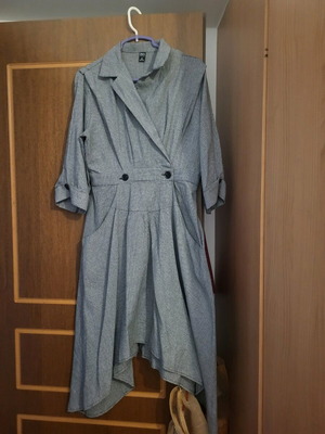 Midi dress Shein new, size L, black and white