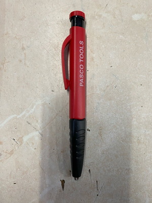 Mechanical marking pencil new with adjustable long tip and integrated sharpener