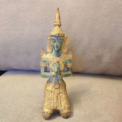 Teppanom decorative figurine used, bronze with patina