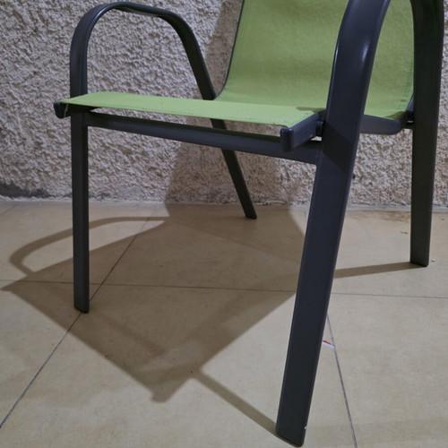 Metal veranda chairs like new, set of 2
