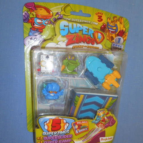 Super Zings Rivals of Kaboom set new with 5 figures and Superslider