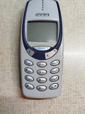 Κινητό Nokia 3330, γκρι με σκούρο μπλε πλαίσιο