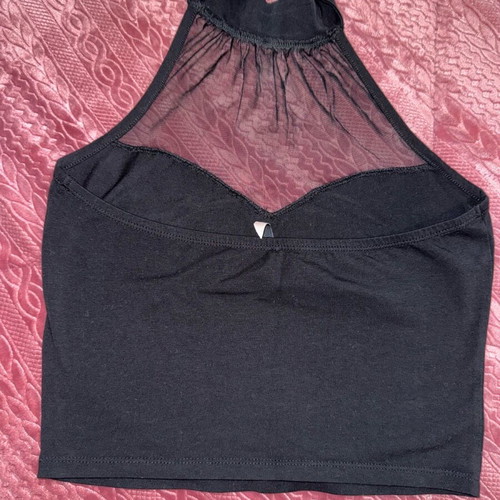 Evening top Pink Woman black size S used