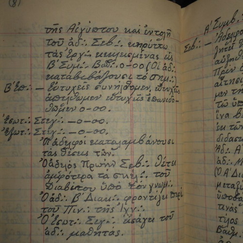 Masonic Typikon handwritten notebook used from Cairo Egypt