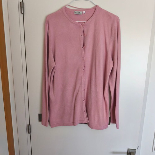 Pink cardigan size L/XL like new