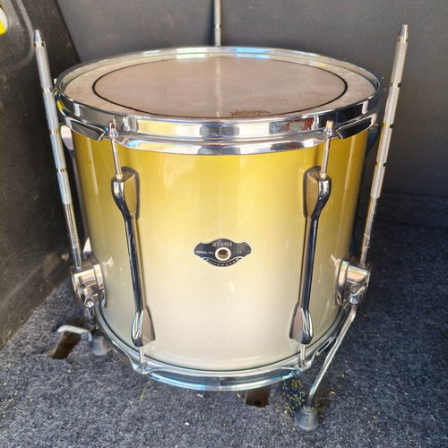 Tama Superstar HyperDrive Floor Tom 14"x12" like new, Gold Platinum Fade
