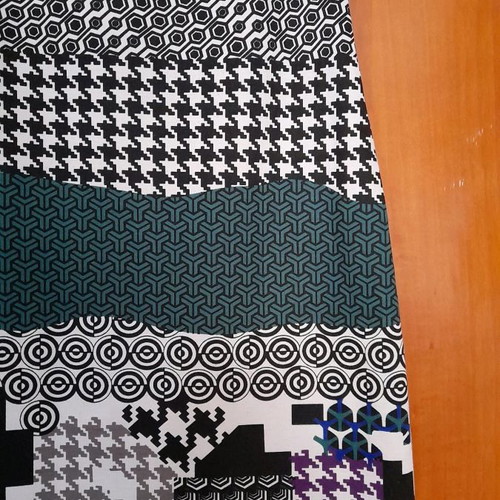 Seraphan dress black and white with purple and cypress accents like new