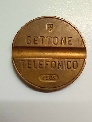 Ιταλικό τηλεφωνικό token Gettone Telefonico, Μάρτιος 1973