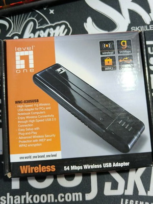 Level One WNC-0305USB wireless USB adapter new 54 Mbps