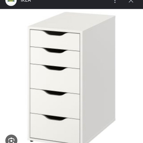 IKEA ALEX drawer unit, set of 2, 36x58x70 cm