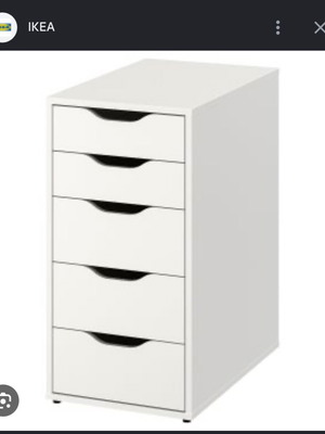 IKEA ALEX drawer unit, set of 2, 36x58x70 cm