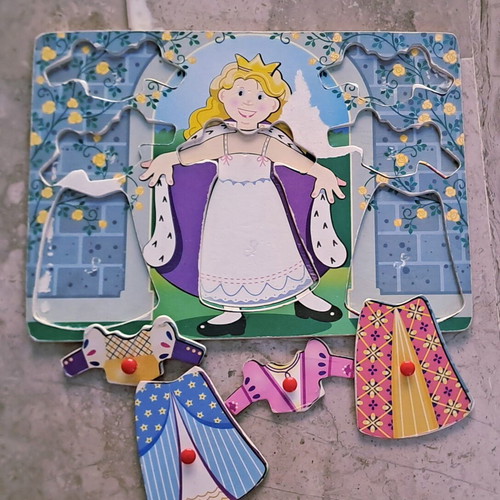 Wooden puzzles used, pack of six, missing pieces