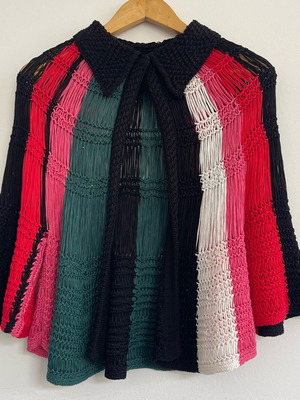 Missoni knit poncho/cape multicolor like new