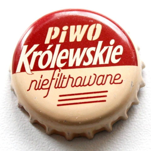 Krolewskie brewery bottle cap used, Poland
