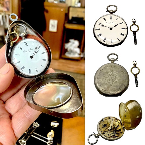 Mermod Freres Antique 1850 Pocket Watch Handmade, Rare