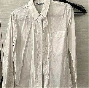 Zara γυναικείο λευκό πουκάμισο