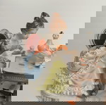 Μεγάλο παλιό πορσελάνινο διακοσμητικό σε στυλ Dresden σε άριστη κατάσταση