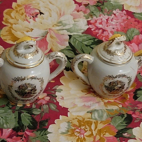 Shimokata Japan antique teapot set, 2 pieces