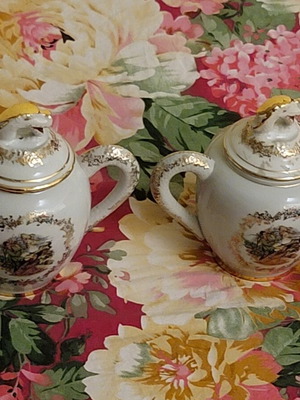 Shimokata Japan antique teapot set, 2 pieces