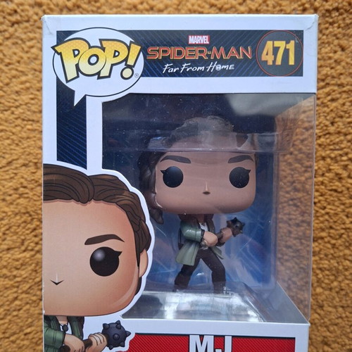 Funko Pop Spider-Man Far From Home MJ Zendaya used with damaged box