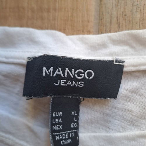 Mango t shirt with sequins like new, beige, XL