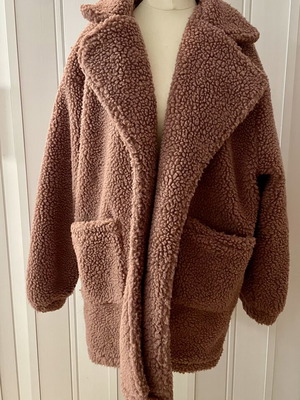 Shein winter coat like new, dusty pink