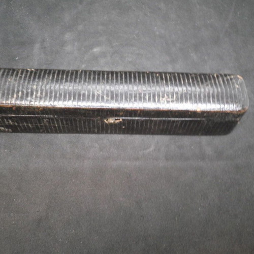 Antique straight razor (folding) French 266 'ACIER SUPERIEUR' used with travel case