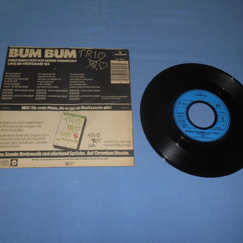 Bum Bum - Trio vinyl used, 45 rpm record