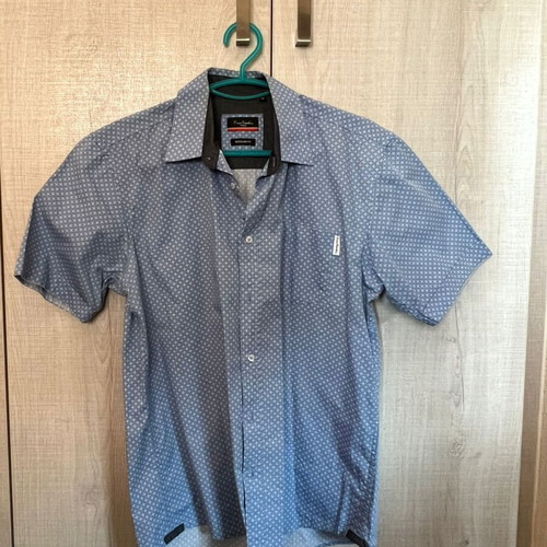 Pierre Cardin men's shirt medium blue like new