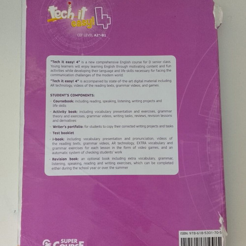 Tech It Easy 4 used book set with i-book CD