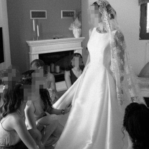 Primalicia Alberto Palatchi wedding dress like new, white with lace veil