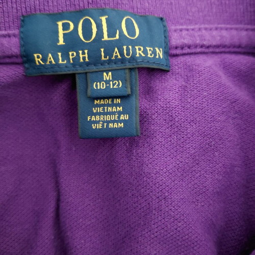 Polo Ralph Lauren boys' shirt, purple, age 10-12