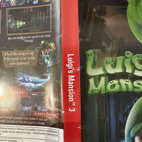 Luigi's Mansion 3 Nintendo Switch игра като нова, английска корица