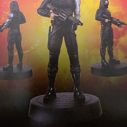 Marvel Movie Collection Winter Soldier figure and magazine like new, issue 32