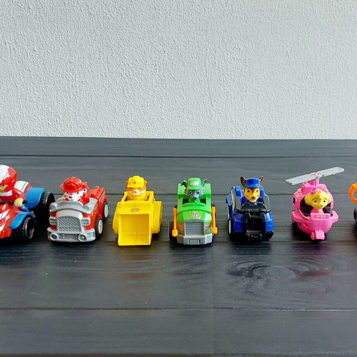 Paw Patrol παιχνίδια οχήματα, πακέτο 7 μη αυθεντικών παιχνιδιών
