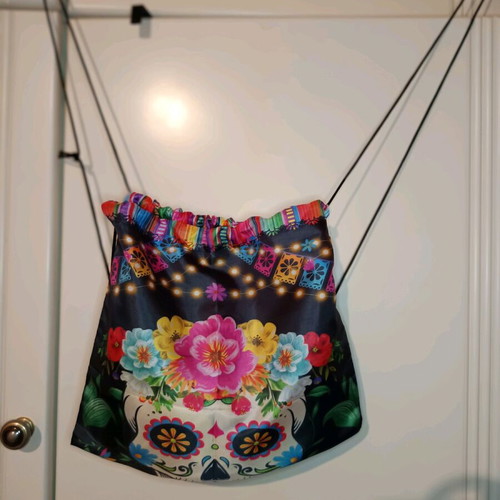 Day of the Dead drawstring backpack new, colorful