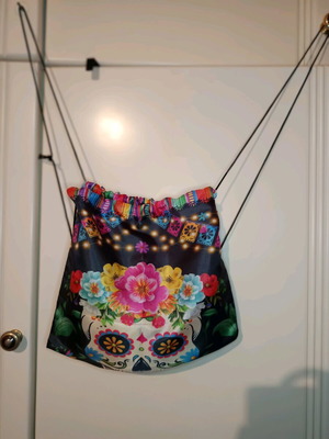 Day of the Dead drawstring backpack new, colorful