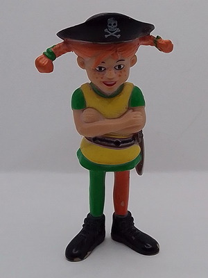 Vintage συλλεκτική φιγούρα πιπη η φακιδομυτη pirate μεταχειρισμένη