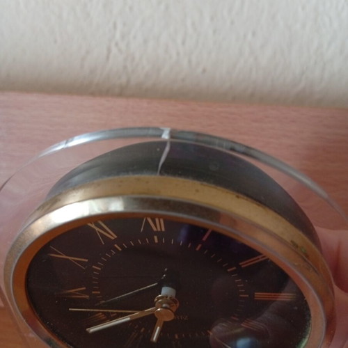 Tubomak advertising table clock, analog
