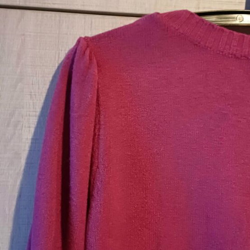 Forel Women's Knitted Cardigan Pink Fuchsia Like New