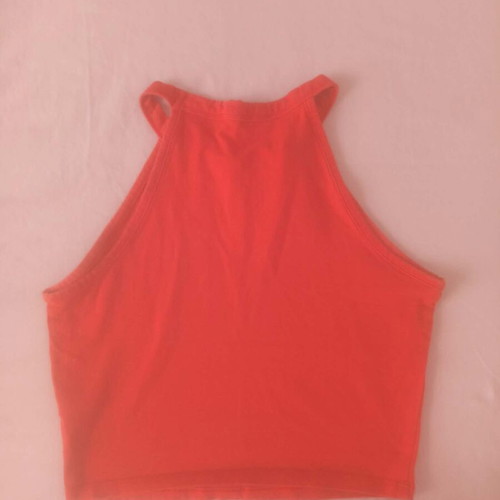 Sleeveless women's top, red, size S
