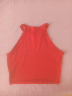 Sleeveless women's top, red, size S