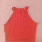 Sleeveless women's top, red, size S