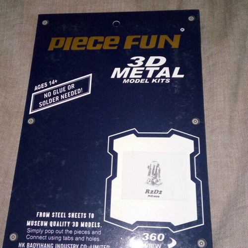 Star Wars R2D2 3D metal puzzle Piece Fun